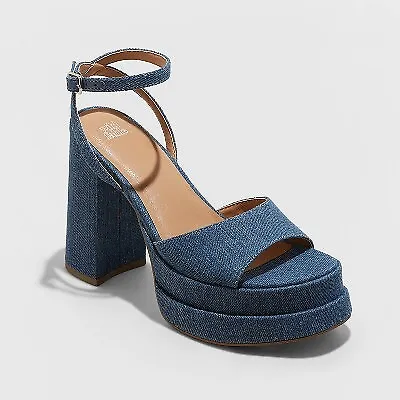 Photo 1 of Women's Alessia Platform Heels - Wild Fable Blue 8.5