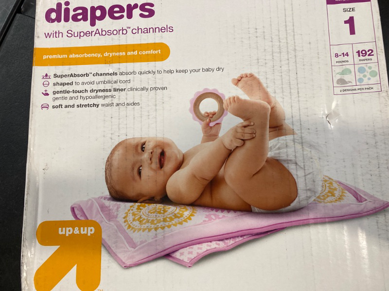 Photo 2 of Diapers Giant Pack Size 1 - 192ct - up & up
