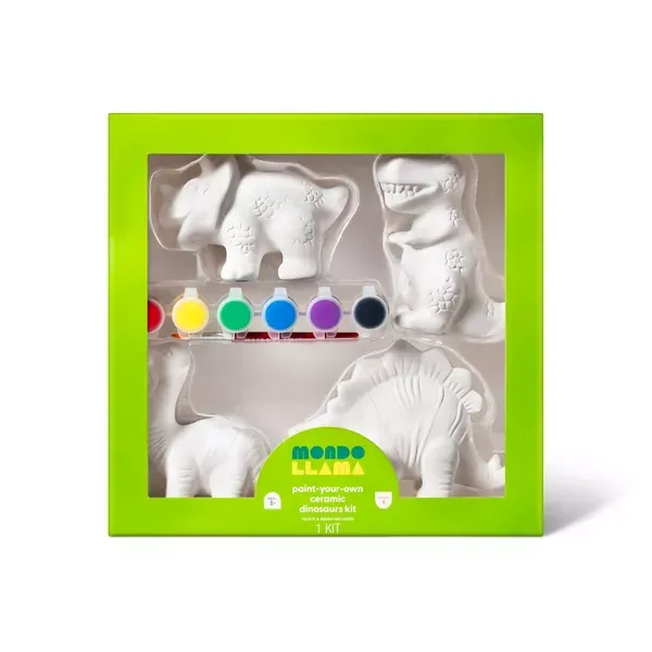 Photo 1 of Paint-Your-Own Ceramic Dinosaurs Kit - Mondo Llama™