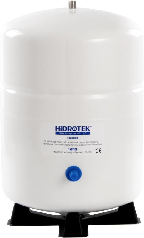 Photo 1 of HIDROTEK 2.8 Gallon RO Water Storage Tank for Reverse Osmosis Water Filtration Systems -NSF Certificated-1/4"