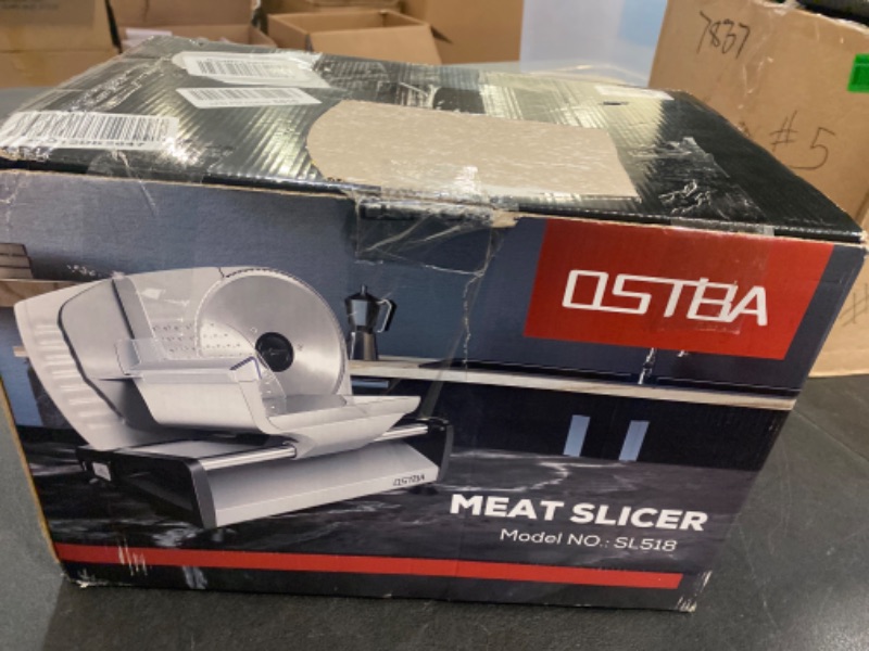Photo 3 of Meat Slicer Electric Deli Food Slicer with Child Lock Protection