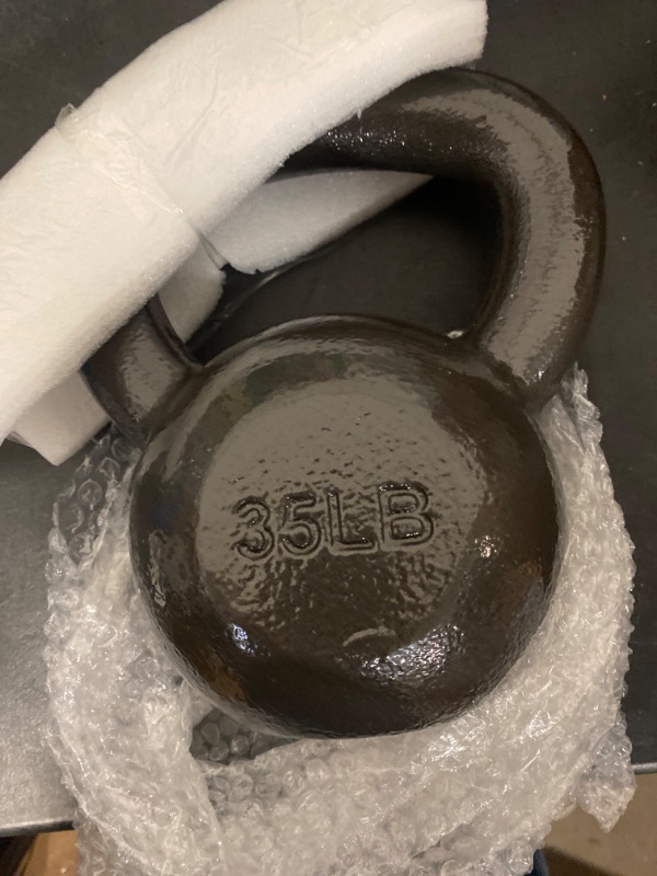 Photo 1 of Amazon Basics Cast Iron Kettlebell with Enamel Finish