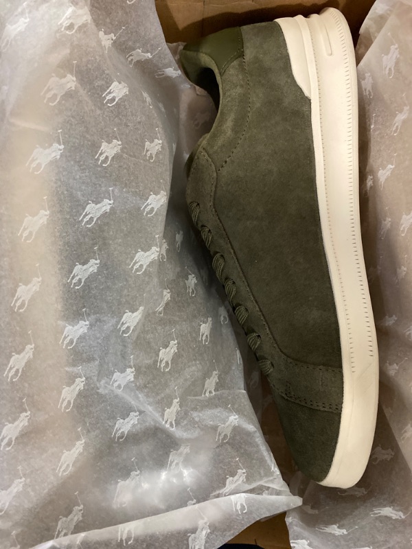 Photo 2 of POLO RALPH LAUREN Men's HRT Ct Ii Sneaker 9 Canopy Olive- size 8