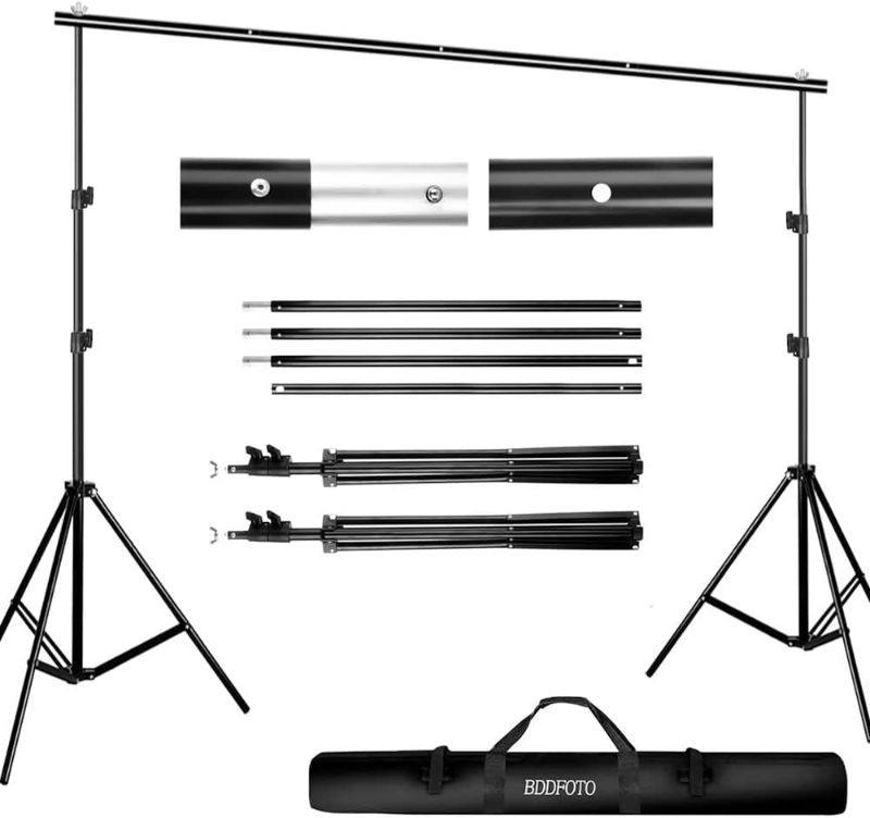 Photo 1 of Backdrop Stand 6.5x10ft/2x3m,BDDFOTO Photo Video Party Background Stand Support System for Parties with Carring Bag