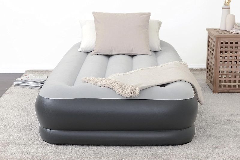 Photo 1 of SleepLux Durable Inflatable Air Mattress with Built-in Pump, Pillow and USB Charger