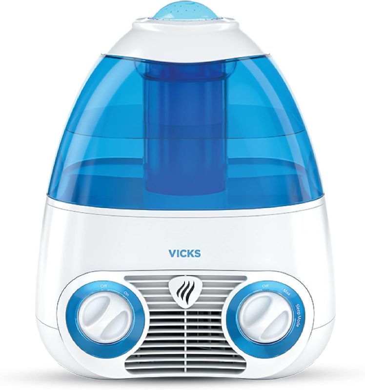 Photo 1 of Vicks Starry Night Filtered Cool Mist Humidifier, Medium to Large Rooms, 1 Gallon Tank – Cool Mist Humidifier for Baby and Kids Rooms with Light Up Star Night Light Display, Works with Vicks VapoPads