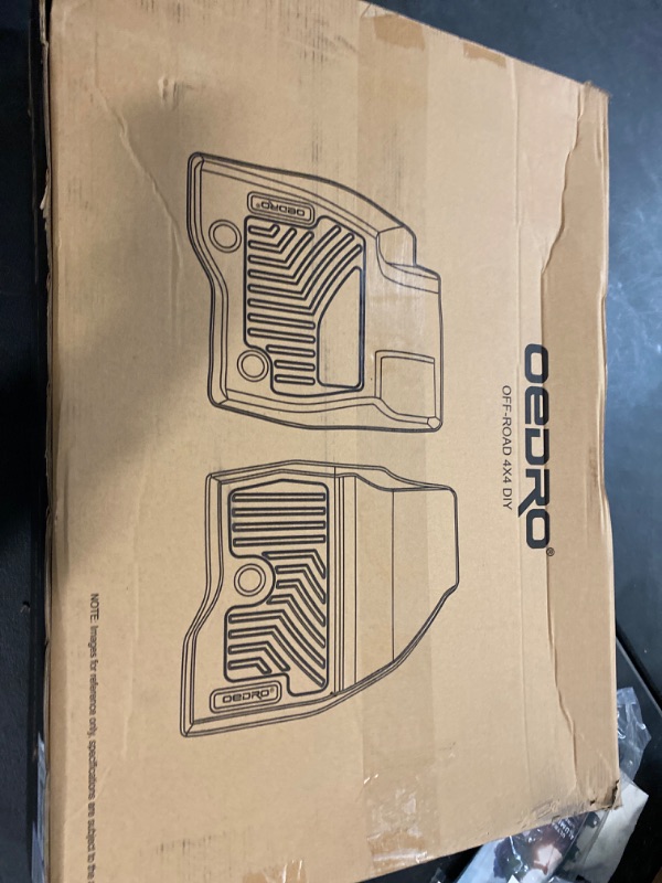Photo 3 of OEDRO Floor Mats Compatible for 2013-2024 Toyota 4Runner / 2014-2023 Lexus GX460, Unique Black TPE All-Weather Guard Includes 1st and 2nd Row: Front, Rear, Full Set Liners