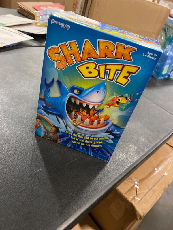 Photo 2 of Shark Bite -- Roll the Die and Fish for Colorful Sea Creatures Before the Shark Bites Game! by Pressman Blue Sky, 5"
