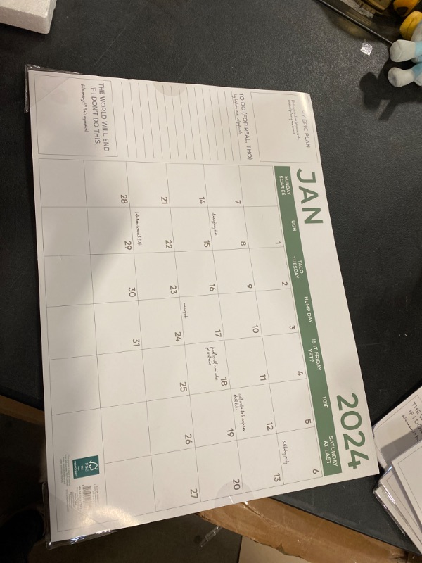Photo 1 of 2024 12 Month Calendar