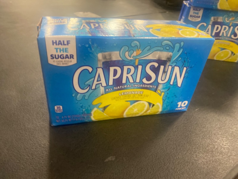 Photo 2 of Capri Sun Juice Drink, Lemonade - 10 pack, 6 fl oz pouches