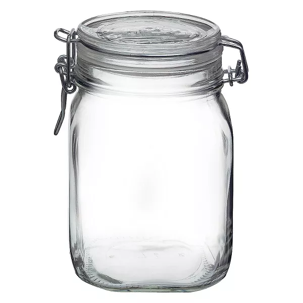 Photo 1 of Fido 1 Liter Clamp Jar - Clear - Bormioli Rocco
