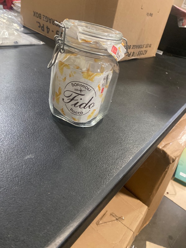 Photo 2 of Fido 1 Liter Clamp Jar - Clear - Bormioli Rocco

