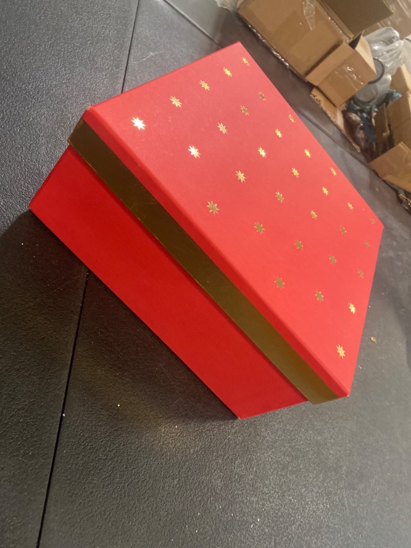 Photo 1 of Square Foil Dotted Box Red - Spritz™
