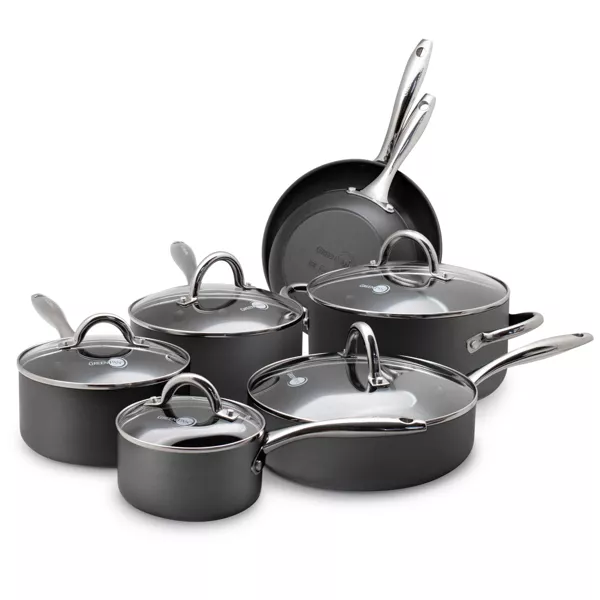 Photo 1 of GreenPan Madison 12pc Hard Anodized Ceramic Non-Stick Cookware Set
