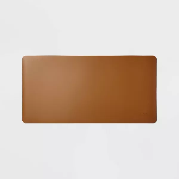 Photo 1 of Desk Pad - heyday™ Faux Brown Leather
