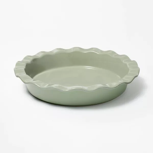 Photo 1 of 9" Round Stoneware Ruffle Pie Dish - Figmint™
