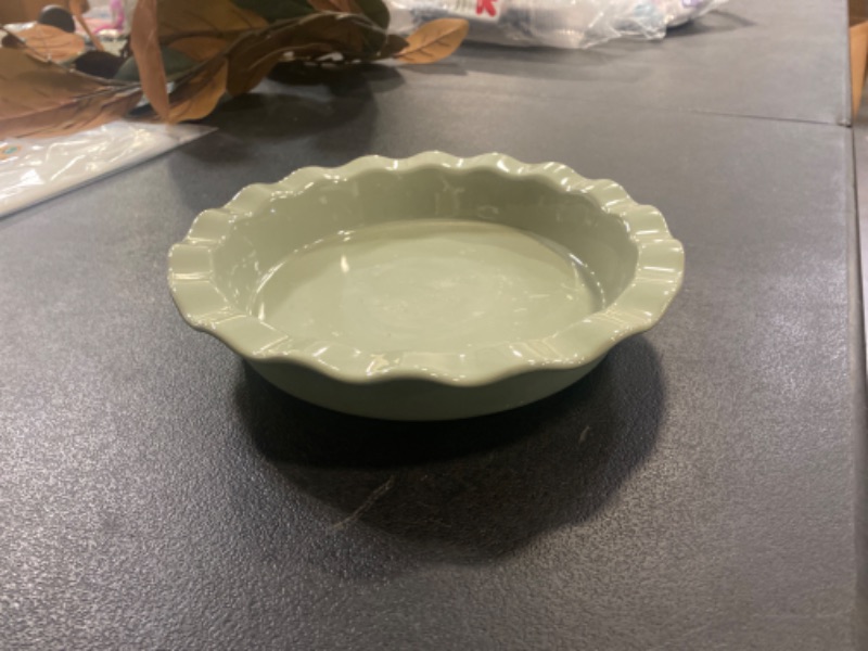 Photo 2 of 9" Round Stoneware Ruffle Pie Dish - Figmint™
