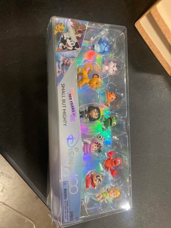Photo 2 of Disney100 Years of Small But Mighty, Limited Edition 10-piece Figure Set, Officially Licensed Kids Toys for Ages 3 Up by Just Play
