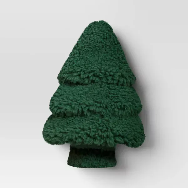 Photo 1 of Faux Shearling Tree Shaped Throw Pillow - Threshold™
