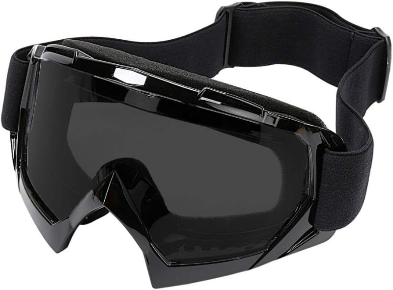 Photo 1 of LJDJ Motorcycle Goggles -Dirt Bike ATV Motocross Eyewear Anti-UV Adjustable MX Riding Offroad Protective Glasses Racing Combat Tactical Military Goggles for Men Women Youth Adult
