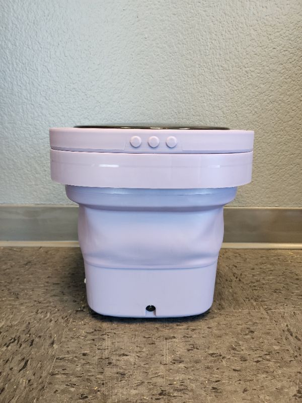 Photo 6 of solacol Mini Washing Machine Foldable Bucket Type Laundry Clothes Washer Cleaner Travel
