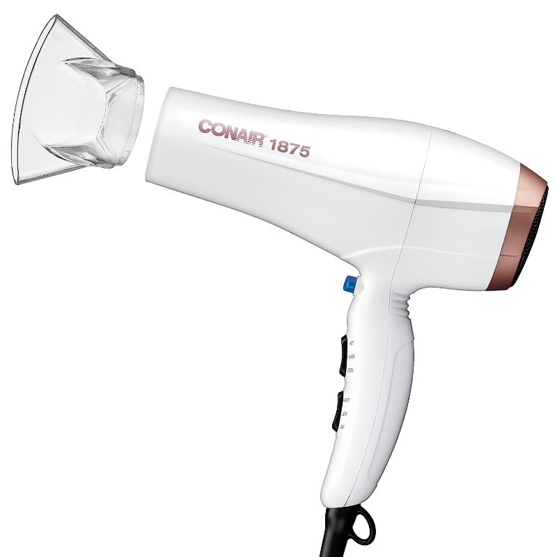 Photo 1 of Conair Double Ceramic Hair Dryer, 1875W Hair Dryer with Ionic Conditioning
