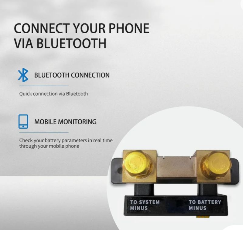 Photo 3 of Tbd-Smartshunt 500 Amp Battery Monitor, Connect via Bluetooth, Smart Batteries D