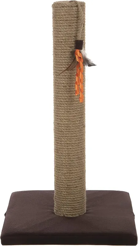 Photo 1 of Store New Arrivals Add to Favorite View Feedback Contact Smartykat Simply Scratch Scratching Posts W/Feather Toy for Cats & Kittens, Carpet/Jute/Seagrass Options, Durable & Long Lasting Play - Multiple Styles Description Color Grey Style Simply Scratch Ju