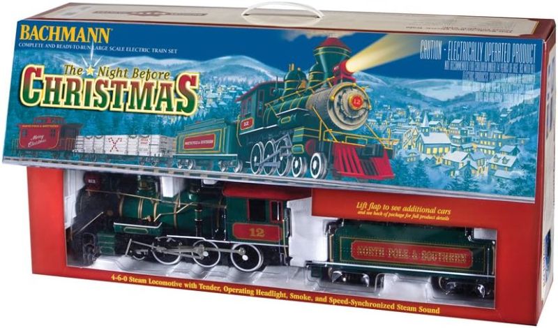 Photo 1 of Bachmann Trains - Night Before Christmas Ready To Run Electric Train Set - Large "G" Scale