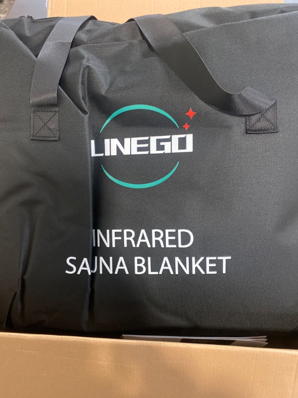 Photo 4 of Linego Far Infrared Sauna Blanket for Detoxification,Portable Infrared Sauna Blanket for Detox with Remote Control (Regular-Black)
