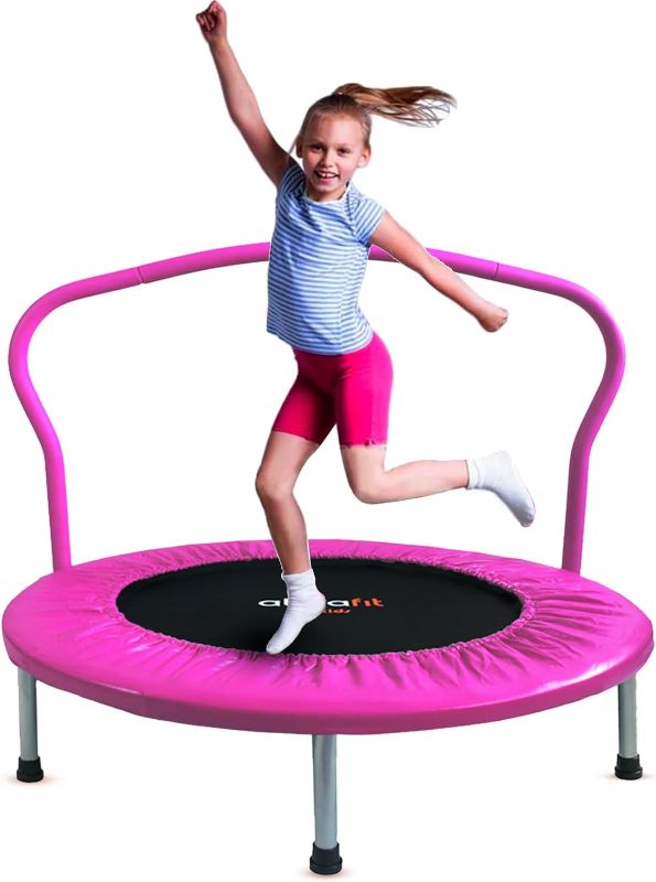 Photo 1 of Ativafit 36/40'' Fitness Trampoline for Kids and Adults Foldable Mini Trampoline with Comfortable Foam Handle Workout Indoor Outdoor Home Use