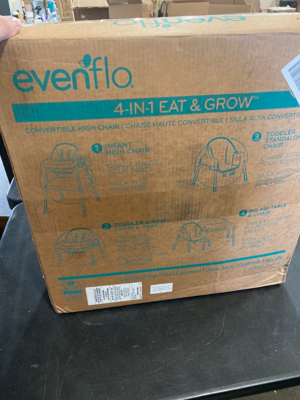 Photo 5 of Evenflo 4-in-1 Eat & Grow Convertible High Chair, Polyester