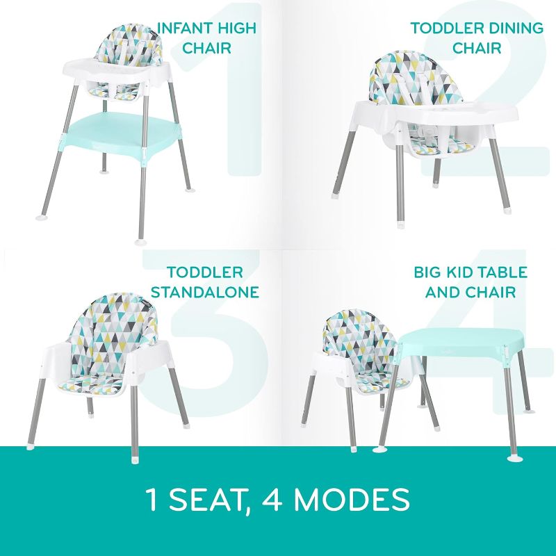 Photo 2 of Evenflo 4-in-1 Eat & Grow Convertible High Chair, Polyester