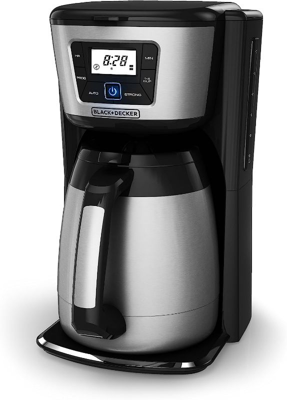 Photo 1 of BLACK+DECKER 12-Cup Thermal Coffee Maker, CM2035B, Digital Controls, EvenStream Showerhead, Thermal Carafe, Easy Cleaning