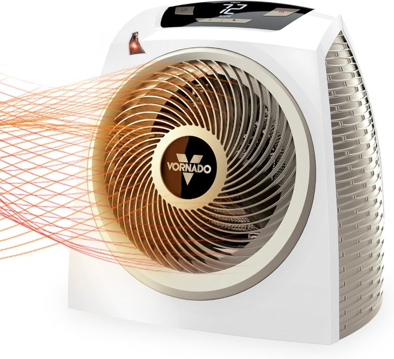 Photo 1 of Vornado AVH10 Space Heater for Home, 1500W/750W, Fan Only Option, Digital Display with Adjustable Thermostat, Advanced Safety Features, Auto Climate Control, Whole Room Electric Heater for Indoors