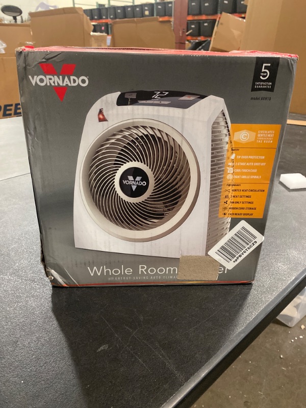 Photo 6 of Vornado AVH10 Space Heater for Home, 1500W/750W, Fan Only Option, Digital Display with Adjustable Thermostat, Advanced Safety Features, Auto Climate Control, Whole Room Electric Heater for Indoors