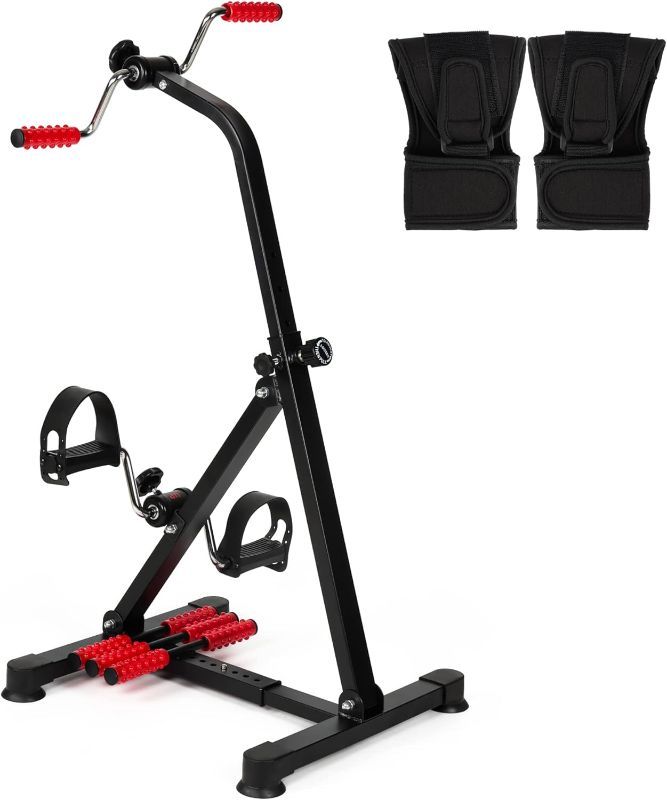 Photo 1 of REAQER Pedal Exerciser Bike Hand Arm Leg and Knee Stroke Recovery Equipment for Seniors, Elderly physical therapy sit exercise