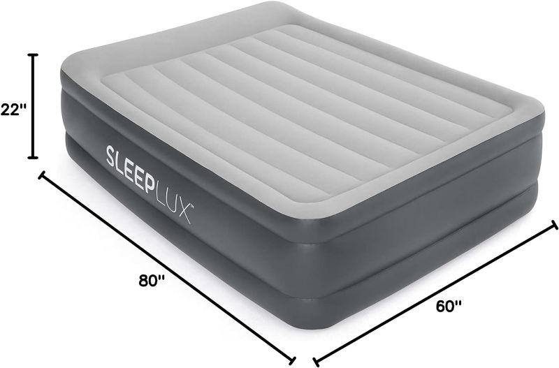 Photo 4 of SleepLux Durable Inflatable Air Mattress with Built-in Pump, Pillow and USB Charger