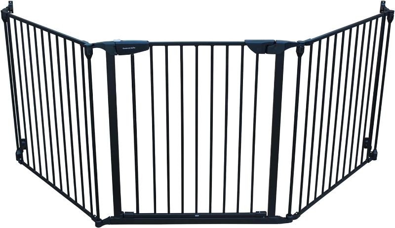 Photo 1 of Cardinal Gates EX100 XpandaGate Expandable Baby Gate - Extra Wide Dog Gate - Adjustable Safety Gate for Kids & Pets - 30 to 90 Inches Wide - Black