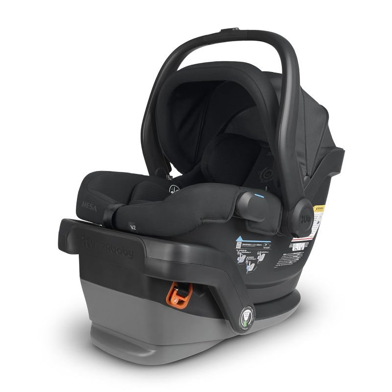 Photo 1 of UPPAbaby Mesa V2 Infant Car Seat/Easy Installation/Innovative SmartSecure Technology/Base + Robust Infant Insert Included/Direct Stroller Attachment/Jake (Charcoal