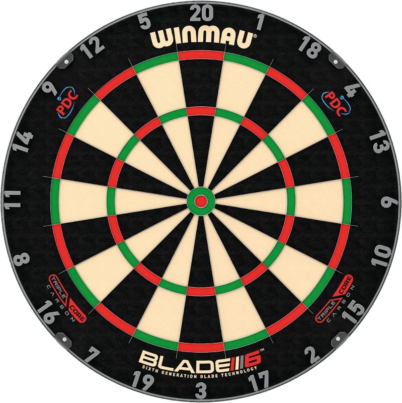 Photo 1 of WINMAU Blade 6 Triple Core Carbon Professional Bristle Dartboard