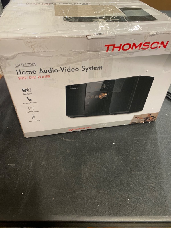 Photo 3 of THOMSON Bluetooth Home Stereo System, 60W HiFi Shelf Stereo System with CD Player & Wireless Bluetooth Audio Streaming, FM Radio, USB Playback, Aux-in & Earphone Jack, Remote Control