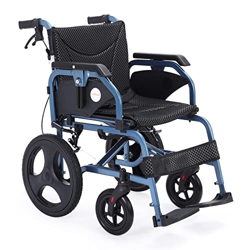 Photo 1 of Medwarm Ultra Lightweight Foldable Wheelchair with Handbrakes