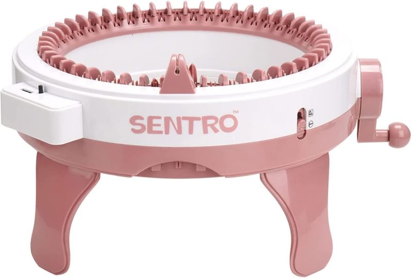 Photo 1 of SENTRO/SANTRO 48 Needles Knitting Machine with Row Counter and Plain/Tube Weave Conversion Key, Efficiently DIY Scarf Hat Sock
