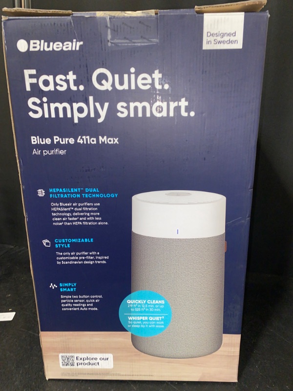 Photo 4 of BLUEAIR Air Purifiers for Medium Rooms, Bedroom, Kitchen, Cleans 1,858 sqft in one hour, HEPASilent Smart Air Cleaner for Home, Pets, Allergies, Virus , Dust, Mold, Smoke - Blue Pure 311i Max