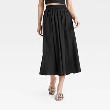 Photo 1 of XS Women's Midi A-Line Skirt - A New Day Hematite 