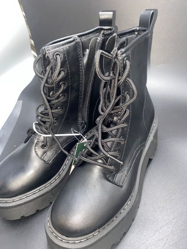 Photo 2 of 8.5 Women's Zea Combat Boots - Wild Fable™ Black