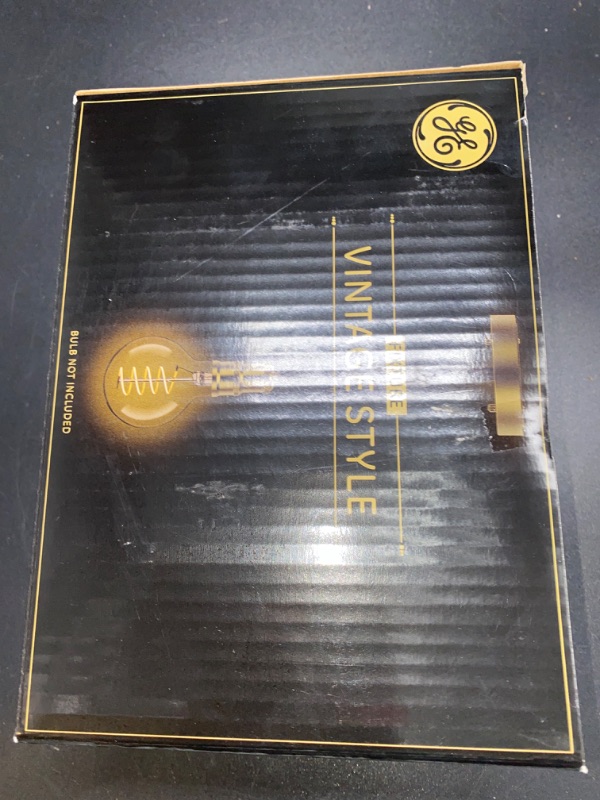 Photo 3 of GE Style Socket Fixture Soft Gold Black Cord for Use with Medium Base Bulb