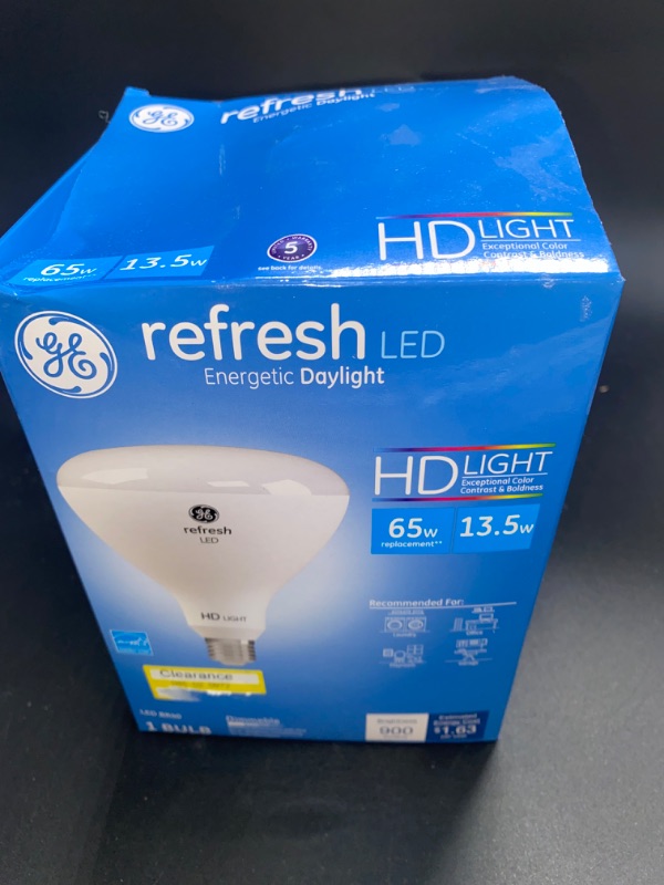 Photo 2 of GE 13.5W 65W Equivalent Refresh LED HD Indoor Floodlight Bulb Daylight