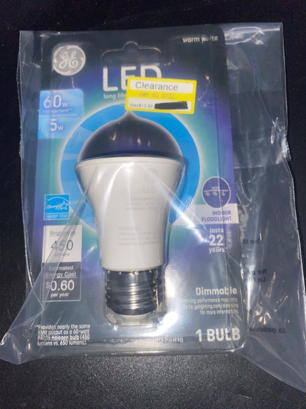 Photo 2 of LED Bulb Warm White 60 Watt Equivalence 1 Pk